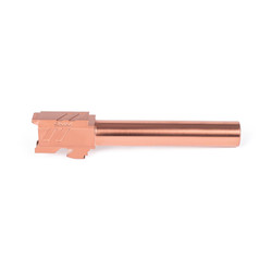 ZEV Pro Match Barrel For Glock 17, Gen1-4, Bronze - Pointing Left